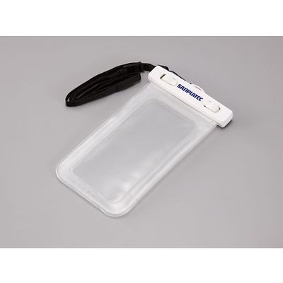 サンプラテック スマホポーチ ホワイト 31018 1個 64-3697-78（直送品）