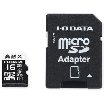 アイ・オー・データ機器 高耐久 Class 10対応 microSDHCカード 16GB MSD-DR16G 1個（直送品）