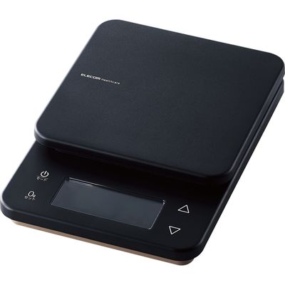 キッチンスケール デジタルスケール 計量器 はかり 最大3kg 0.5g単位 ブラック HCS-KSA02BK エレコム 1個（直送品）