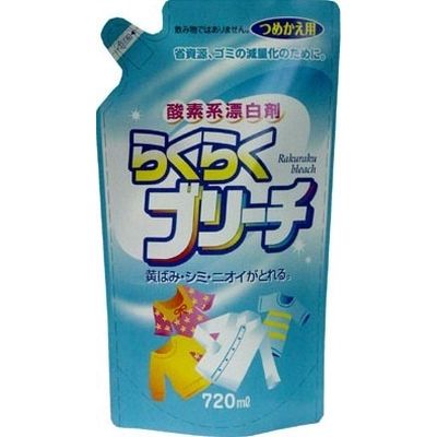 詰替え らくらくブリーチ 4903367091031 720ML×15点セット ロケット石鹸（直送品）