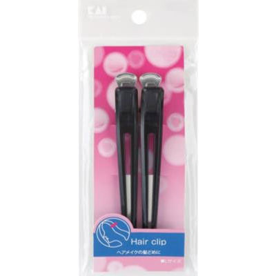 貝印 HL0146 スタンダードセレクション レディーヘアクリップL ブラック 4901601277845 1セット(2本入)（直送品）