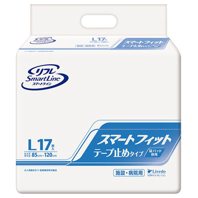 リブドゥコーポレーション スマートフィット テープ止めタイプ L 107698 1梱(17枚入x6袋x6箱)（直送品）