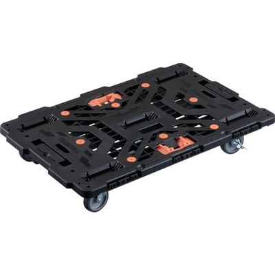 TRUSCO 連結式樹脂製平台車 ビートル 900X600 自在5輪 内2輪ストッパー付 とめたろう付 BT900J5S2-E100T 1台（直送品）