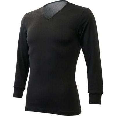 リベルタ 暖撃 サーモワン Vネック9部丈袖 メンズ用 ブラック L TO-26100012 1着 326-8151（直送品）