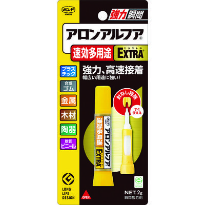 コニシ ボンドアロンアルファ EXTRA 速効多用途 2g #04612 NO04612 1セット(4本) 335-0681（直送品）