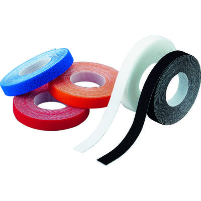 トラスコ中山 TRUSCO 結束テープ マジックバンド[[R下]] 超薄型 10mm×3m 白 MKH-1030-W 1セット(6巻)（直送品）