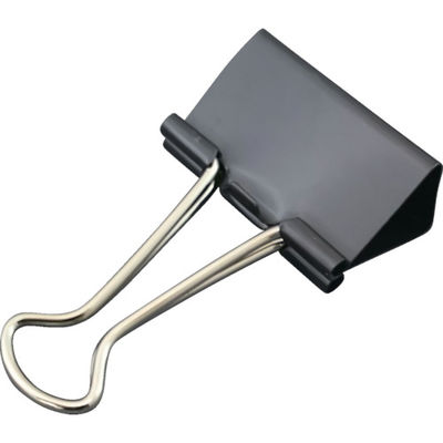 サンケーキコム サンケー ダブルクリップ 中 (10個入) DB-2-BK 1セット(120個:10個×12箱) 409-1701（直送品）