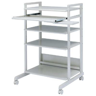 サンワサプライ　スチール製ハイスタンドパソコンラック（幅670×奥行644×高さ1071mm）　（直送品）