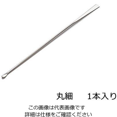 アズワン ミクロスパーテル 180丸細 ステンレス 6-524-02 1セット(20個:1個×20本)（直送品）