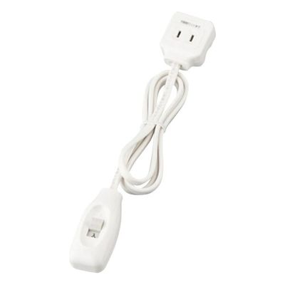 パナソニック スイッチ付き延長コード 1m WHS2901WP 1セット(4個) 1-2482-01（直送品）