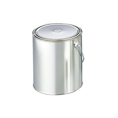 石井ブラシ産業 金属丸缶 4LW 1-3239-05 1セット(4個)（直送品）