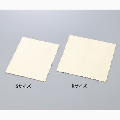 アズワン セーム皮(鹿革) Mサイズ 150mm×150mm 1セット(4個) 1-3699-02（直送品）