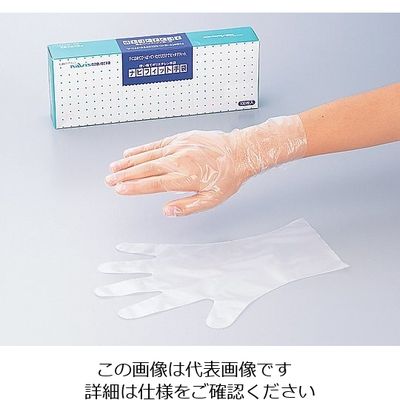 アズワン ナビフィット手袋 PE 内エンボス加工 100枚入 S 1セット(400枚:100枚×4箱) 0-1065-03（直送品）