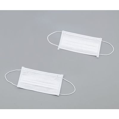 アズワン 3plyディスポマスク CN102W 1セット(200枚:50枚×4箱) 1-7042-01（直送品）