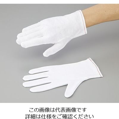 アズワン アズピュア 綿スムス手袋 M 12双入 マチナシ 1セット(60双:12双×5箱) 1-547-03（直送品）