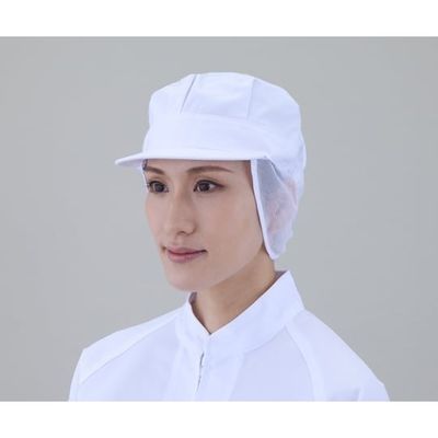 アズワン 衛生帽子男女兼用 八角トリタレ天メッシュ 2-5859-01 1セット(5枚:1枚×5袋)（直送品）