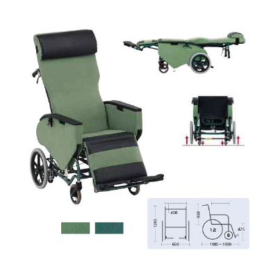 松永製作所 フルリクライニング&ティルト車いすエリーゼ FR-31TR（B-16ビニールレザー） 1台 20-5795-00-02（直送品）