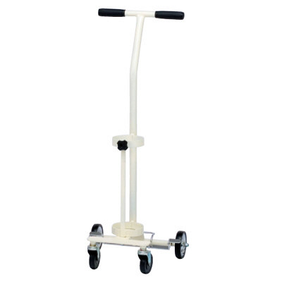 タカメディカルサービス カラーボンベカート ストッパーツキ ホワイト 85461303 1台 19-4270-01-03（直送品）