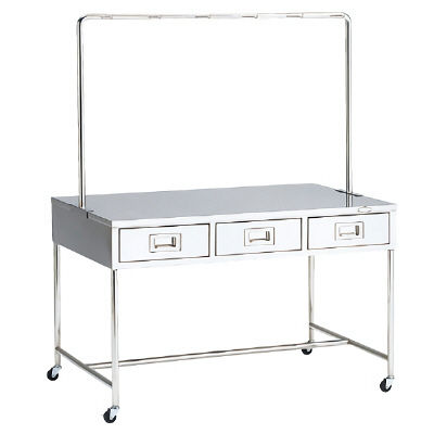 松吉医科器械 点滴処置台 MY-1064（W1200XD750） MY-1064 1台 01-3595-00（直送品）