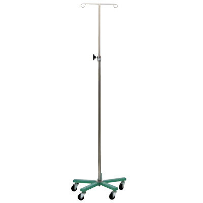 松吉医科器械 マイスコカラーガートル台（5脚）緑 MY-150G MY-150GN-A 1台 01-4826-00（直送品）