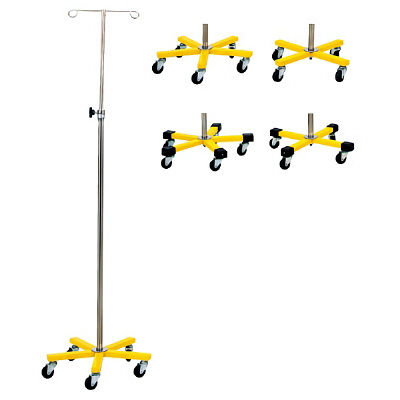 松吉医科器械 マイスコカラーガートル台（4脚）黄 MY-165Y MY-165YN-B 1台 01-4820-01（直送品）