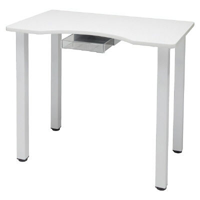 松吉医科器械 採血テーブル（ホワイト）SN-T002W（90X5 SN-T002W 1台 23-2788-00　マツヨシカタログ（直送品）