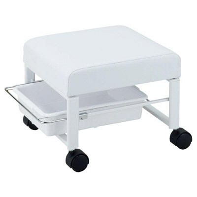 松吉医科器械 フットケアスツール(1段) 60611 1台 24-3211-00（直送品）