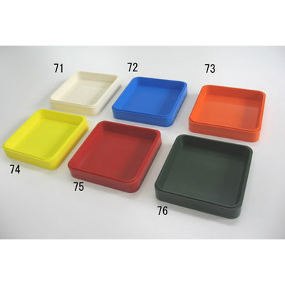 エスコ 70x70mm/緑 角・パーツトレー EA519WA-76 1セット(3個)（直送品