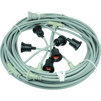 長谷川製作所 HASEGAWA 分岐ケーブル ESTシリーズ 20m 防水ソケット×6 EST1-20M-6L 1本 762-1094（直送品）