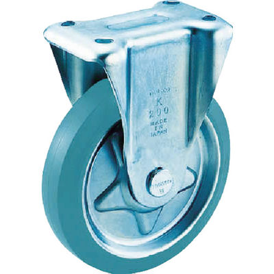 トラスコ中山 TRUSCO プレス製グレーゴムキャスター 固定 Φ150 TK-150G 1個 772-9782（直送品）