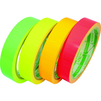 日東電工 日東エルマテ 蛍光テープ 20mm×5m グリーン LK-20GN 1巻 495-5609（直送品）