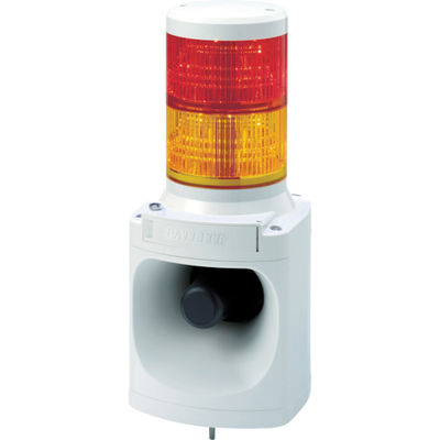 パトライト PATLITE LED積層信号灯付き電子音報知器 色:赤・黄 LKEH-210FA-RY 1台 751-4662（直送品）