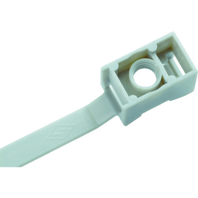 SapiSelco 【在庫限り値引品】ネジ穴付ケーブルタイ 白 7mm×165mm 最大結束16~ FSU.21.2101 1袋(100本)（直送品）