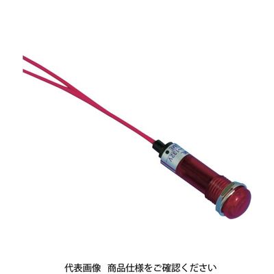 坂詰製作所 サカヅメ LED表示灯 DAー10ML (AC/DC200V接続) φ10 赤 DA-10ML-AC/DC200V-R 1個（直送品）