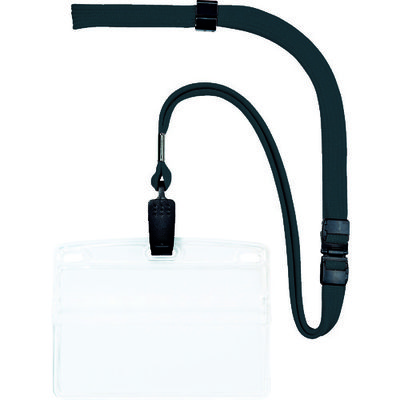 オープン工業 OP 吊り下げ名札 名刺サイズ 10枚 黒 NL-8-BK 1袋(10枚) 754-6122（直送品）