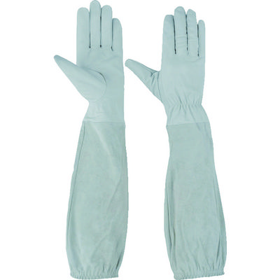 中部物産貿易 ホーケン 肘まで長~い革手袋 M 55698 1双 754-7340（直送品）