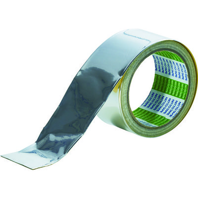 ニトムズ 厚手光沢アルミテープ 50X10 J3302 1巻 497-6487（直送品）