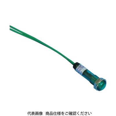 坂詰製作所 サカヅメ LED表示灯 DAー8FL (AC/DC200V接続) φ8 緑 DA-8FL-AC/DC200V-G 1個（直送品）