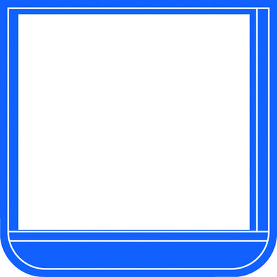 トラスコ中山 TRUSCO ポケット胸章青・軟質ビニール・60×60mm T368-16 1枚 768-3740（直送品）