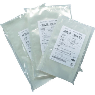 大化工業 大化 食品水物包装用ラミネート規格袋 160×280 (100枚/パック) DT-4 1袋(100枚) 760-6575（直送品）