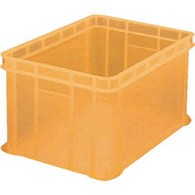 トラスコ中山 TRUSCO S型透明コンテナ 36L 透明オレンジ S-36OR 1個 759-5964（直送品）