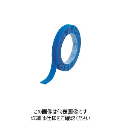 トラスコ中山 TRUSCO マジックバンド[[R下]]結束テープ 両面 幅10mmX長さ5m青 MKT-10V-B 1巻 754-1872（直送品）