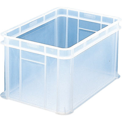 トラスコ中山 TRUSCO S型透明コンテナ 54L 透明レッド S-54R 1個 759-6057（直送品）