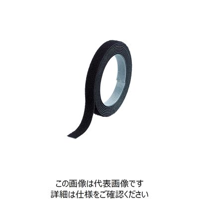 トラスコ中山 TRUSCO マジックバンド[[R下]]結束テープ両面 幅20mmX長さ10m黒 MKT-20100-BK 1巻（直送品）
