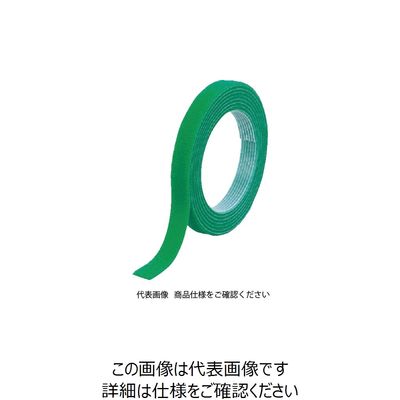 トラスコ中山 TRUSCO マジックバンド[[R下]]結束テープ両面 幅20mmX長さ5m 緑 MKT-20V-GN 1巻 754-2097（直送品）