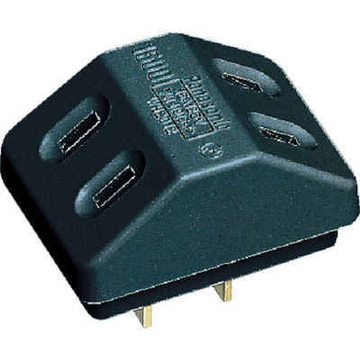 パナソニック Panasonic 三角タップ 2コ口 ブラック WH2012BP 1個 763-1782（直送品）