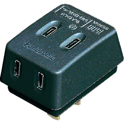 パナソニック Panasonic トリプルタップ 3コ口 ブラック WH2013BP 1個 763-1804（直送品）