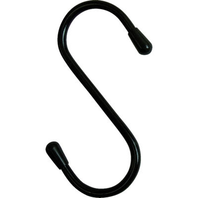 ニッサチェイン 塩ビ被覆線Sフック 黒 100mm(3個入り) A-785 1パック(3個) 756-1202（直送品）