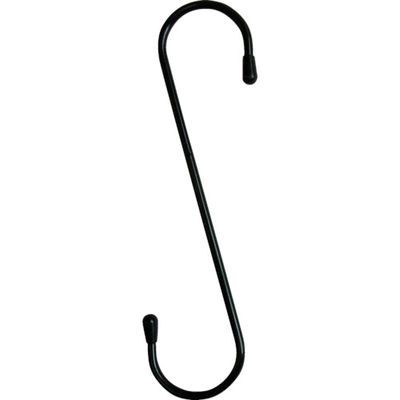 ニッサチェイン 塩ビ被覆線Sフック 黒 200mm (1個入) A-835 1パック(1個) 756-1245（直送品）