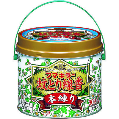 フマキラー 蚊とり線香本練り30巻缶入 409789 1缶(30巻) 401-3255（直送品）
